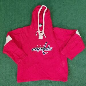All Guts No Glory Washington Captials Alexander Overchkin Lace Up NHL Hockey Red